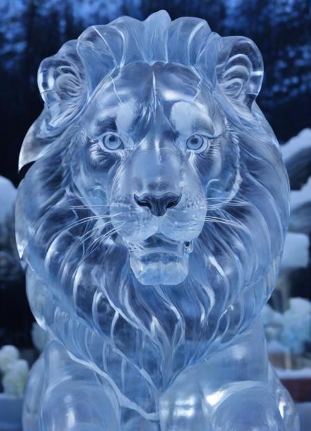 03374-2823906652-_lora_PE_IceSculpture_1_ PEIceSculpture, ice sculpture,_beautiful lion,_masterpiece, high resolution, octance 4k, high detail,_.png